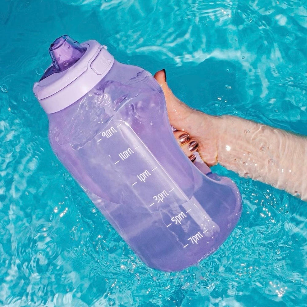 ELLO Hydrate by the Hour Leak-proof Straw Hydrate Translucent Lilac 64 oz. NEW - Picture 13 of 14